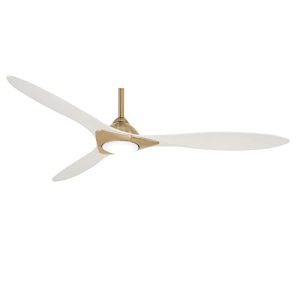 MINKA-AIRE CeilingF868 Ceiling Fan (Soft Brass/Flat White)