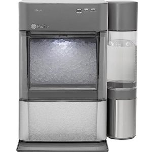 GE Profile Opal 2.0 XL with 1 Gallon Tank, Chewable Crunchable Countertop Nugget Ice Maker, Scoop included, 38 lbs in 24 hours, Pellet Ice Machine with WiFi & Smart Connected, Stainless Steel