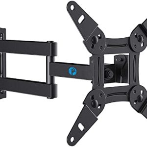 Full Motion TV Monitor Wall Mount Bracket Articulating Arms Swivel Tilt Extension Rotation for Most 13-42 Inch LED LCD Flat Curved Screen TVs & Monitors, Max VESA 200x200mm up to 44lbs by Pipishell