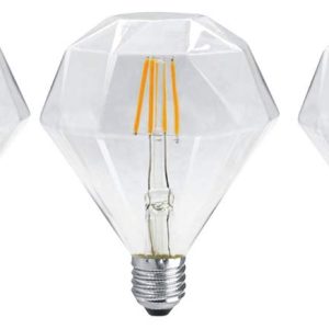 KLED LED Vintage Edison Bulb, Dimmable, D95 8W (80W Equivalent), LED Filament Bulb, 750 lumen, 2700K (Warm White), Medium Base E26, CRI 85+, UL-Listed (Pack of 3)