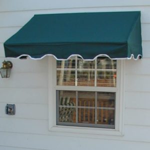 Easyawn Sunbrella Classic Window Awning/Door Awning/5colors + 3sizes/Door Canopy/Window Awning/Canvas Window Awning/Canvas Door Awning/by Easyawn with Sunbrella Canvas (Green 4 feet Wide)