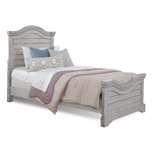 American Woodcrafters Stonebrook Antique Gray Wood Twin Size Bed