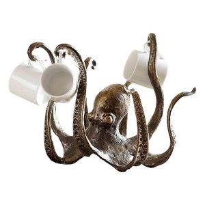 Generic Octopus Mug Holder, Octopus Coffee Mug Holder, Octopus Mug Holders for Counter, Octopus Mug Holder for Counter Top, Vintage-Style Resin Octopus Table Topper Statue Ornament (1PCS)