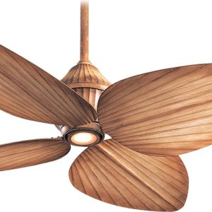 Minka Aire F581L-BG Gauguin 52" Ceiling Fan with LED Lights & Wall Control, Bahama Beige