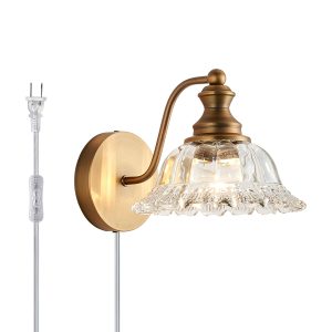 XIEDUN Plug in Vanity Light Wall Sconces Farmhouse Bathroom Sconces