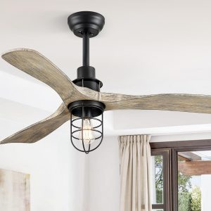 Fanbulous 36Inch Ceiling Fans with Lights and Remote Control Farmhouse Flush Mount Ceiling Fan with 6-Speeds,Low Profile Ceiling Fans with Quiet Reversible DC Motor for Patio Living Room Bedroom