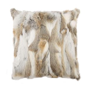 yingda1992 Real Rabbit Fur Pillowcase Throw Decorative for Living Room,Beds Cushion Cover Real Rabbit Fur Pillow Case Cushion Cover (Yellow 50×50cm（20in×20in）